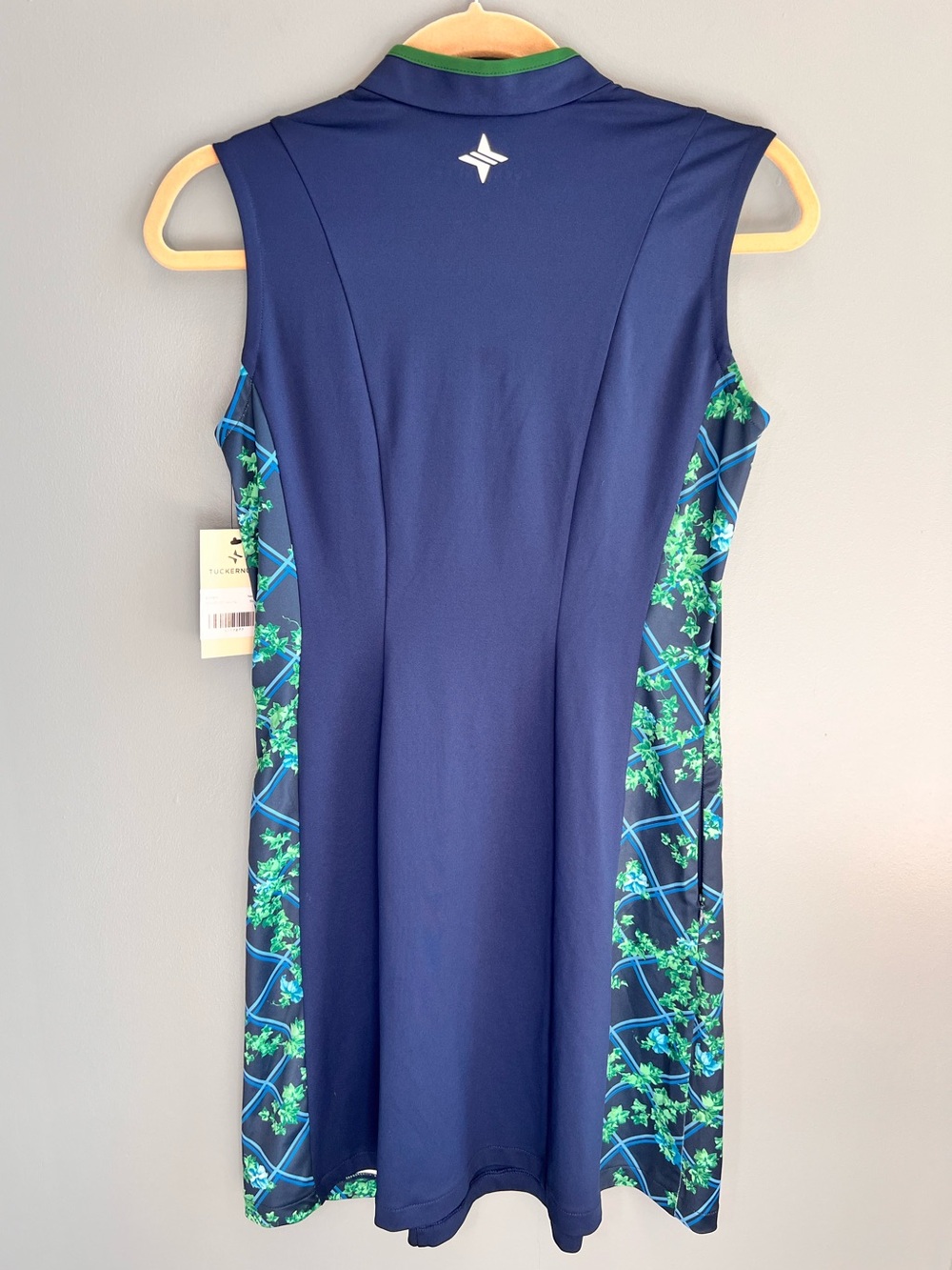 TUCKERNUCK Sport Roxana Half Zip Golf Tennis Dress Navy Vine Green NWT Small - Picture 6 of 16